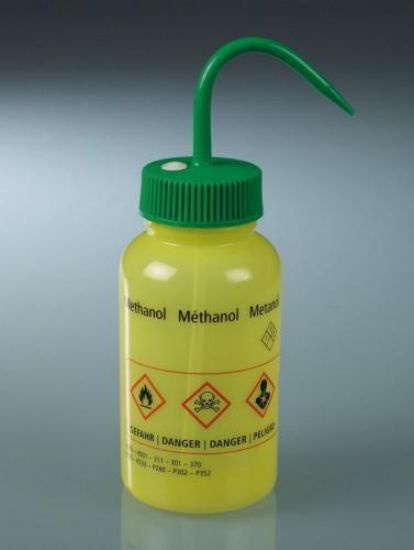 LeakProof spray bottle 500 ml LDPE, "methanol" print in german, english and french_1730837