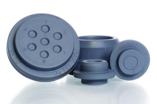Rubber stoppersfor GL 45 laboratory bottle, straight plug,gray bromobutyl_1727901