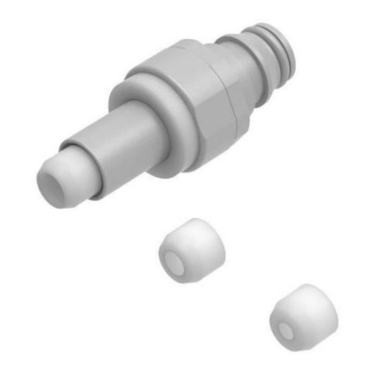 Quick coupling (m),  PP, nondrip, seal of EPDM, incl. 1x PFA-ferrule 1,6/2,3/3,2 mm ID_1729320