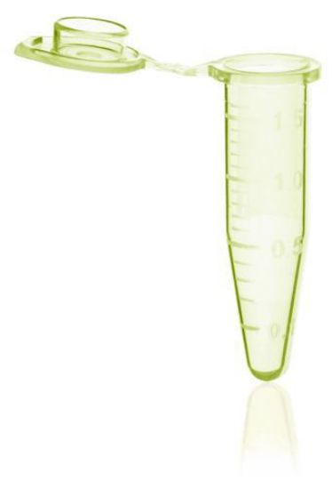 Reaction vessels, PP, 1.5 ml BIO-CERT® PCR QUALITY, yellow, with lid pack of 500_1816169