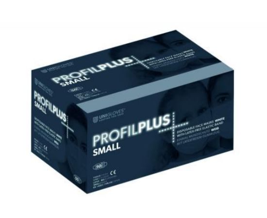 OP-mouthguard Profile Plus SMALL white fleece, ear loop round pack of 50_1815535