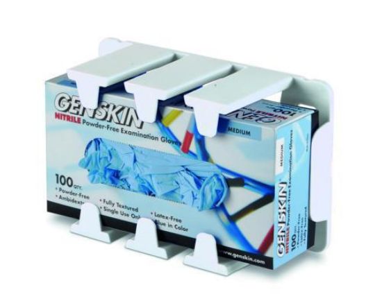 Modular holder for glove dispenser boxes, white pack of 3_1863572