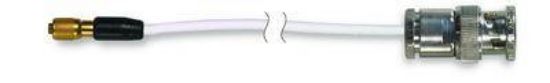 Model:002P20 - General purpose coaxial cable, white FEP jacket, 20-ft, 5-44 plug to BNC plug_1077986