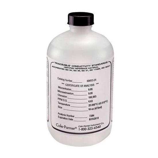 Oakton, Traceable® Conductivity and TDS Standard, Individually-Tested, 1000 μS; 500 mL_1076624