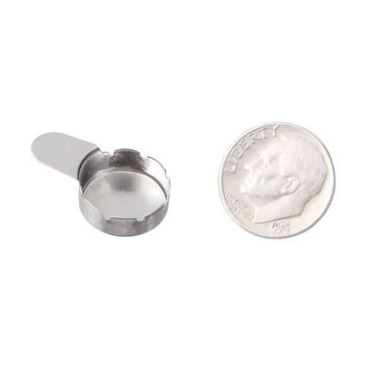 Cole-Parmer Essentials, Micro Aluminum Weighing Dishes, 13mm Dia. x 3.5mm H, .35 mL; 100/PK_1077003