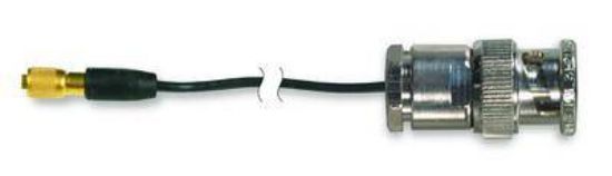 Model:018C20 - Miniature, lightweight, black coaxial cable, vinyl insulation jacket, 20-ft, 5-44 plug to BNC plug_1080243