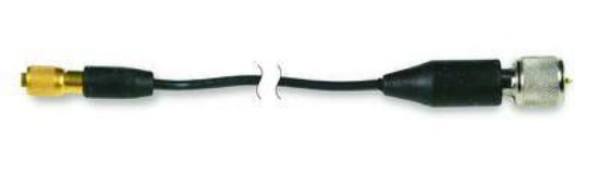 Model:018G10 - Miniature, lightweight, black coaxial cable, vinyl insulation jacket, 10-ft, 5-44 plug to 10-32 plug_1080852