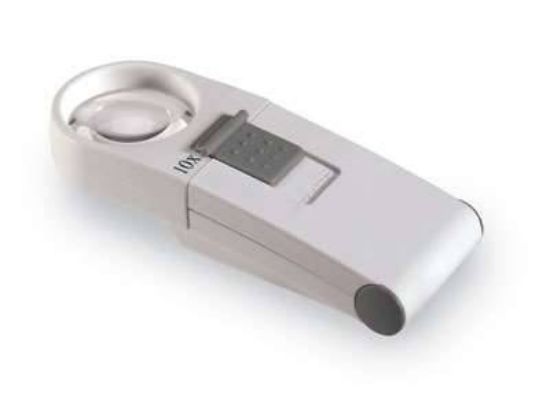 Handheld LED Illuminated Magnifier, 2" Dia Viewing Area; 7x_1240982