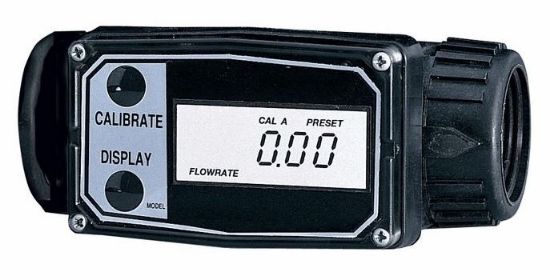 Flowmeter/Totalizer, 1 to 10 LPM, 1" NPT(F), Aluminum_1091788
