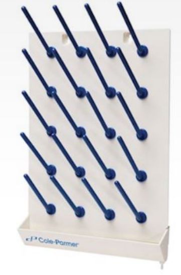 Cole-Parmer PP Wall Mount Drying Rack with Pegs, 20 Place_1090126