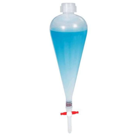 Cole-Parmer Separatory Funnel with Screw-Cap Top, 100 mL, 2/Pk_1092926