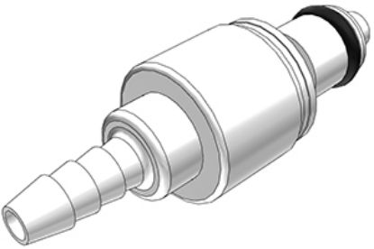 CPC (Colder), Quick-Disconnect Fitting, PMCD2202, Hose Barb Insert, Acetal, Valved, 1/8" ID_1091679