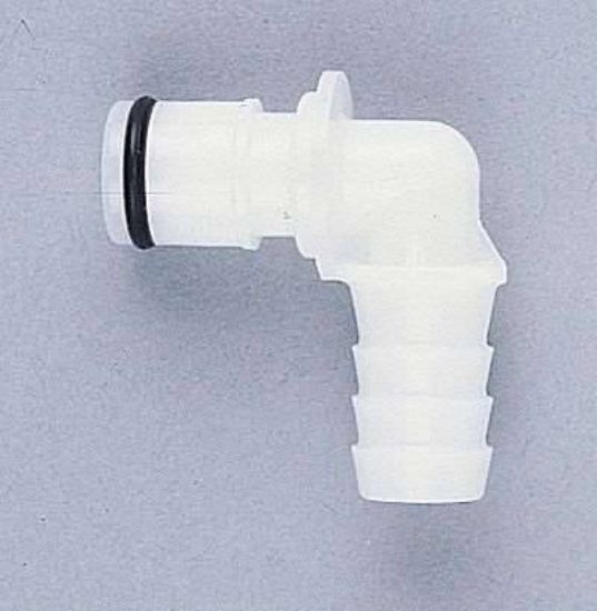 CPC (Colder), Quick-Disconnect Fitting, APC23006, Hosebarb Elbow Insert, Acetal, Straight-Through, 3/8" ID; 10/Pk_1092168