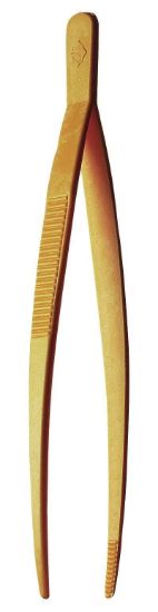 BrandTech, Polyamide Serrated Rounded Tip Tweezers, V68399, 9.9" L; 1/Pk_1095512