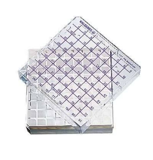 Thermo Scientific Nalgene, PC Storage CryoBox, 5026-0909, 81 x 1-2 mL Vials; 4/Pk_1097242