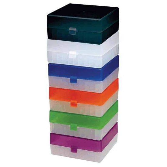 Argos Technologies, PolarSafe® 100-Place PP Mictrotube Storage Box, Black; Pack of 5_1094251