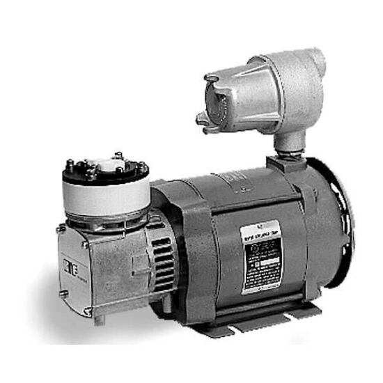 KNF UN726FTI EX Explosion Proof Motor Vacuum Pump, PTFE/PTFE, 0.6 CFM ...