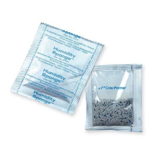 Cole-Parmer Humidity Sponge, Regenerable; 3" X 3" bags, 40 bags/pk_1098865