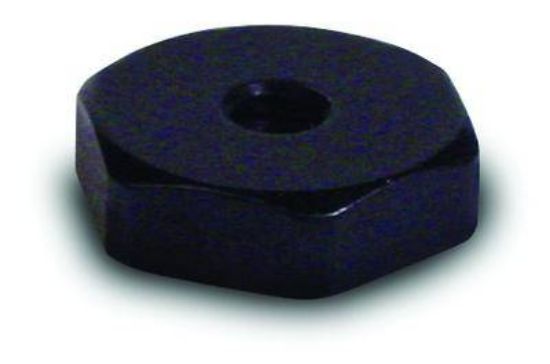 Model:080A25 - Adhesive base, 0.438" hex, 5-40 tapped hole, aluminum hardcoat (for Series 333B30/B40/B50)_1101098