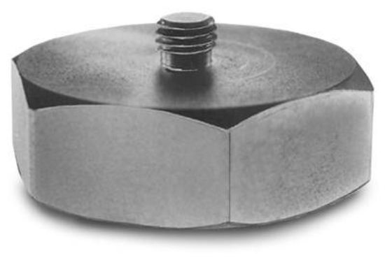 Model:080A54 - Flat surface magnet, 1.375" hex, 50 lbf, integral 1/4-28 stud_1101335