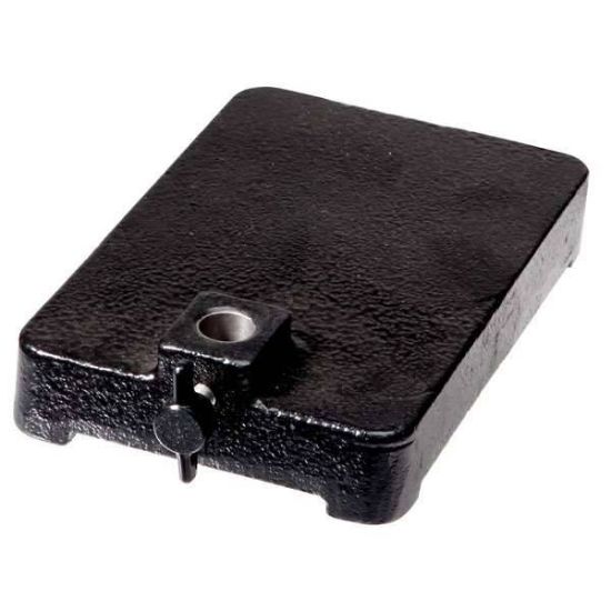 Cole-Parmer Heavy-Duty Support Base, Cast Iron, 4" x 6", Supports 1/2" Dia Rods_1105378