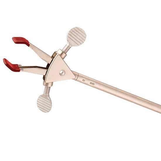 Cole-Parmer Essentials, Two-Prong Extension Clamp, Dual Adjustment, Large, Stainless Steel_1105356