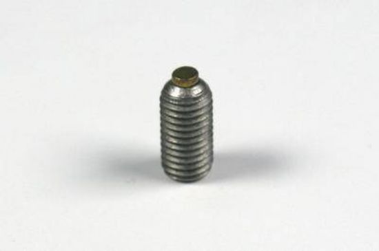 Model:081A41 - Mounting stud, 1/4-28 x 0.563" long stainless steel screw with hex socket and  brass tip_1104039
