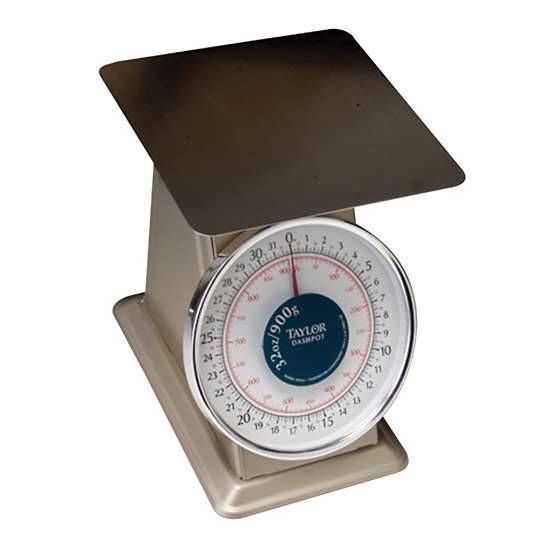 Taylor Heavy Duty Mechanical Stainless Steel Food Scale, 32 oz / 900 g ...