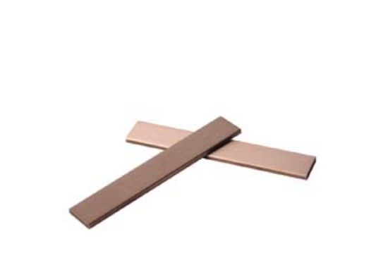 COPPER TEST STRIP, 75 x 12.5 x 2.4mm, with material certificate, pack of 30_1111600