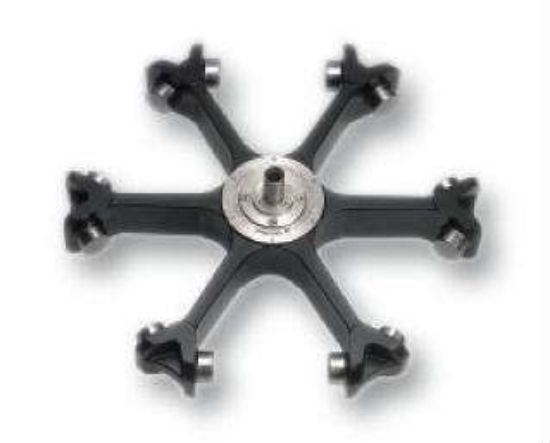 Swing-out rotor for 6 rectangular microtiterplate buckets no. 13845, round 1,500 ml buckets no. 13850, double buckets no. 13855 or blood bag buckets no. 13860; Suitable for 8KS, 8KBS_1111975