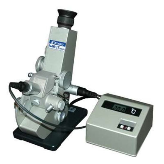 Atago, Abbe Refractometer (Benchtop), NAR-1T LIQUID, Refractive index (nD): 1.3000 to 1.7000Brix: 0.0 to 95.0%_1115206