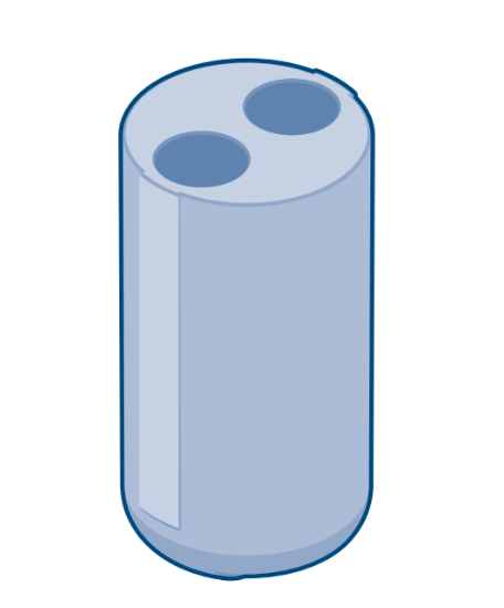 Adapter for 2 x 15 ml conical culture tubes,  *only without cap no. 17299, 1 set = 2 pcs.; Suitable for 13299*_1252883