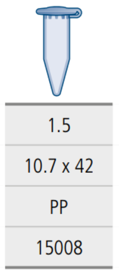 Sigma, Reaction tube, 1.5 ml, Polypropylene, 10.7 x 42 mm_1115975
