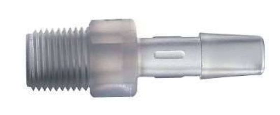Masterflex, Fitting, Nylon, Straight, Hosebarb to Thread Adapter, 5/32" ID x 1/8" NPT(M); 10/PK_1133014