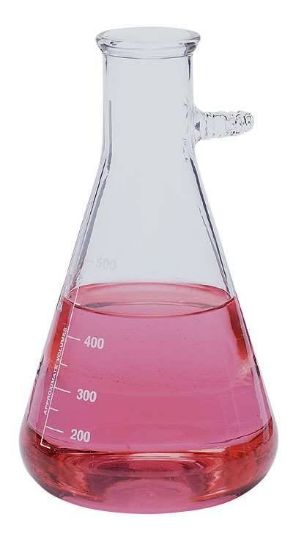 DWK Life Sciences (Kimble) Kimax Filtering Glass Flask, 125 mL, 5/16" barb, 18/cs_1136605