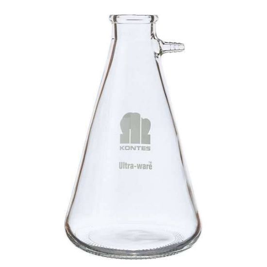 DWK Life Sciences (Kimble), Heavy-Wall Safety-Coated Glass Filtering Flask, 953760-4002, 4000 mL; 1/Cs_1138485
