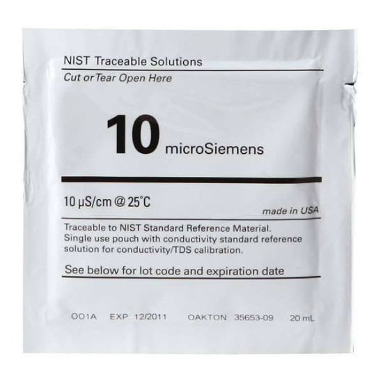 Oakton, Conductivity Calibration Pouches, 10 μS; 20/Pk_1157463