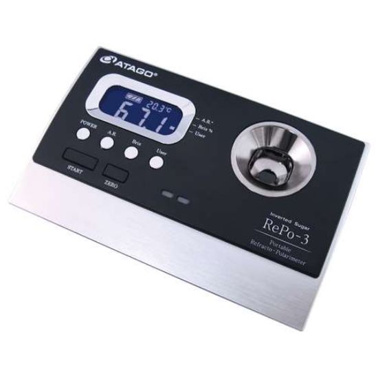 Atago, Refracto Polarimeter (Hybrid), RePo-3, Inverted Sugar, Sucrose, -5.00 to +5.00°, 0.0 to 85.0%, Invert ratio: 0.0 to 99.9%, 15.0 to 40.0 degC_1145637