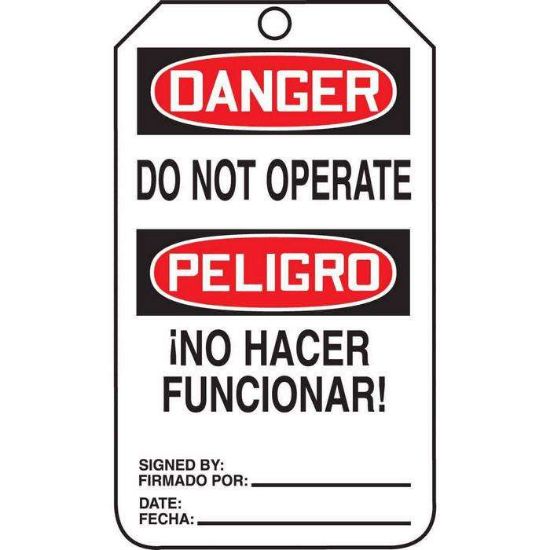 TAG DANGER BLING PLSTC DNO25PK_1153054