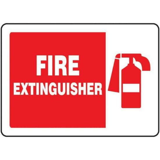 Accuform Safety Sign Fire Extinguisher Symbol 10