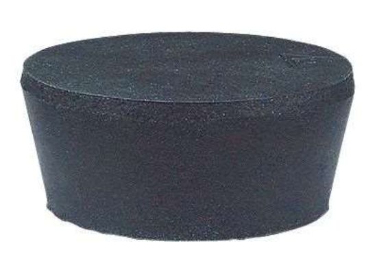 Cole-Parmer, Solid Black Rubber Stoppers, Standard Size 4; 33/Pk_1163110