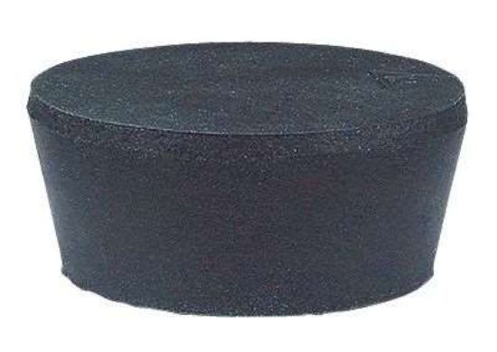 Cole-Parmer, Solid Black Rubber Stoppers, Standard Size 8; 12/Pk_1166095