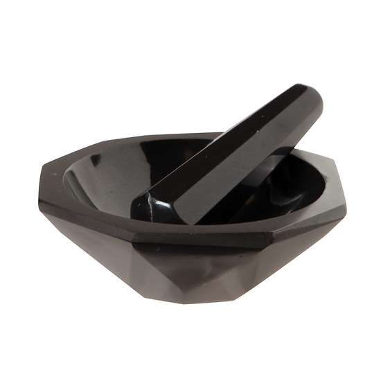 Cole-Parmer Essentials, Mortar and Pestle; Agate, 125 mL, Each_1156590