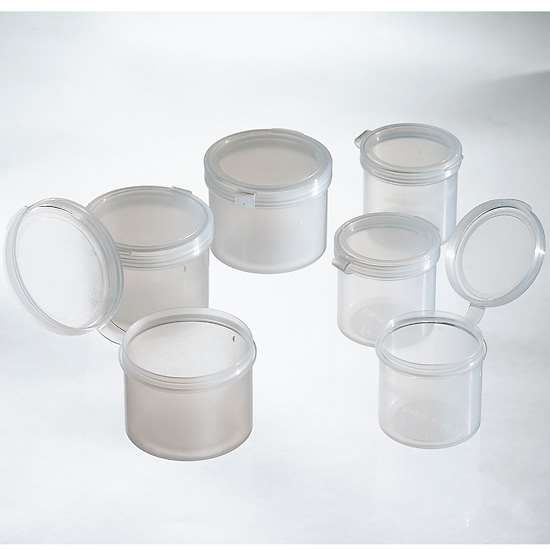 Cole-Parmer Hinged Lid Sample Containers PP 2 Oz 750pk | John Morris Group