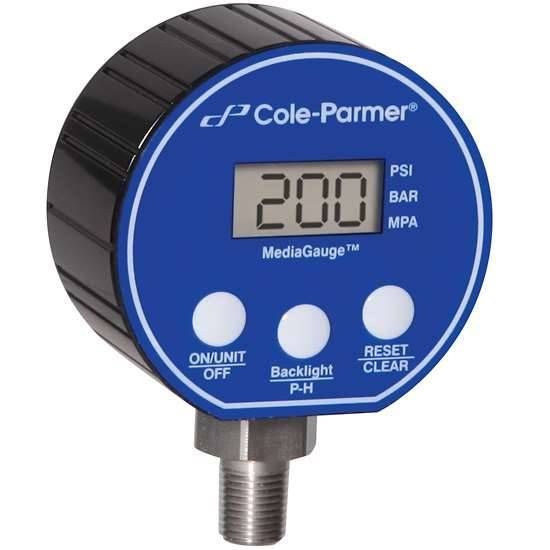 Digital Pressure Gauge, 0-500 psi, 3" Diameter, 1/4" NPT(M)_1157494