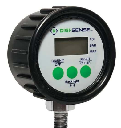 Digi-Sense, Digital Pressure Gauge, 0 to 5 psi, 2.5" dia, 1/4" NPT(M)_1165551