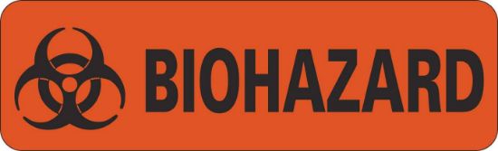 National Marker, Biohazard Warning Labels, WOL7, 2-7/8" x 7/8"; 500/Roll_1200148
