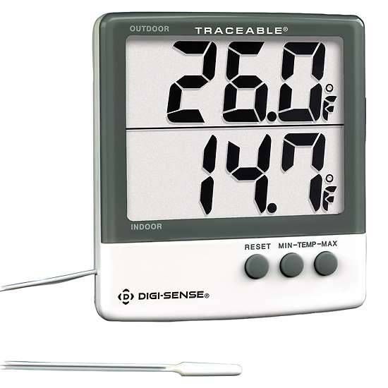 Traceable, Big-Digit Memory Thermometer, 1 Bullet Probe_1184949