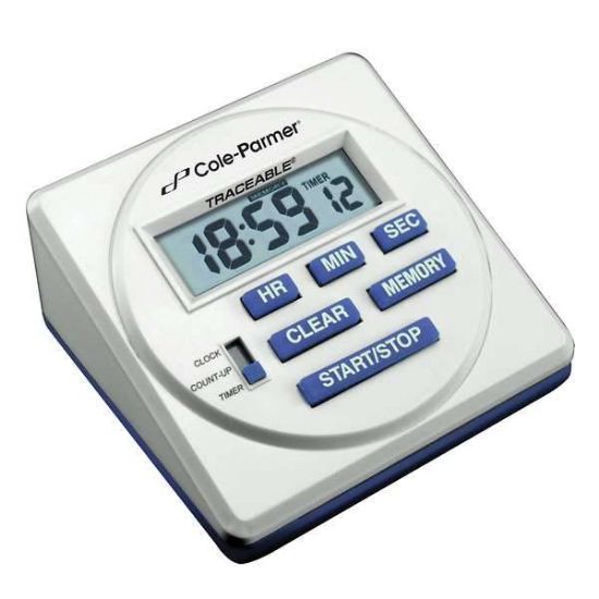 Cole-Parmer Traceable Single-Channel Digital Lab-Top Alarm Timer with Calibration_1181670