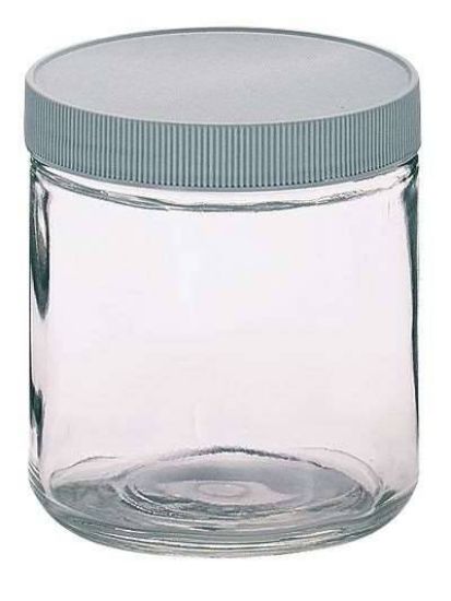 Cole-Parmer Essentials Pre-Cleaned EPA Sample Jar, Clear Glass, 250mL (8.5 oz); 12/CS_1191175